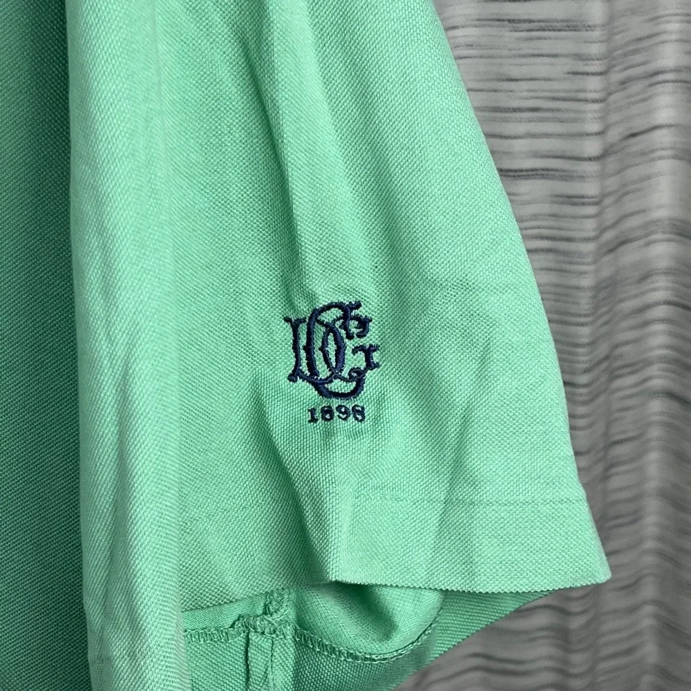 Polo Golf Ralph Lauren Mens Pima Cotton Polo Shirt Green DGC‎ 1898 Large